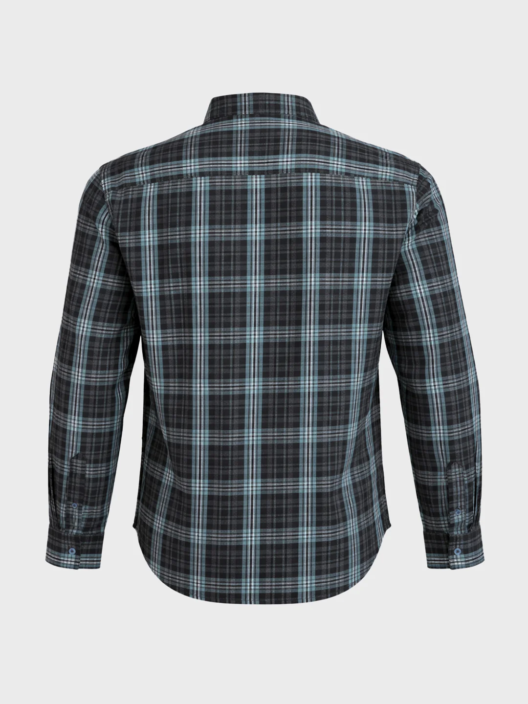 Men's Green Slim Fit Checkered Casual Shirt - Image 7