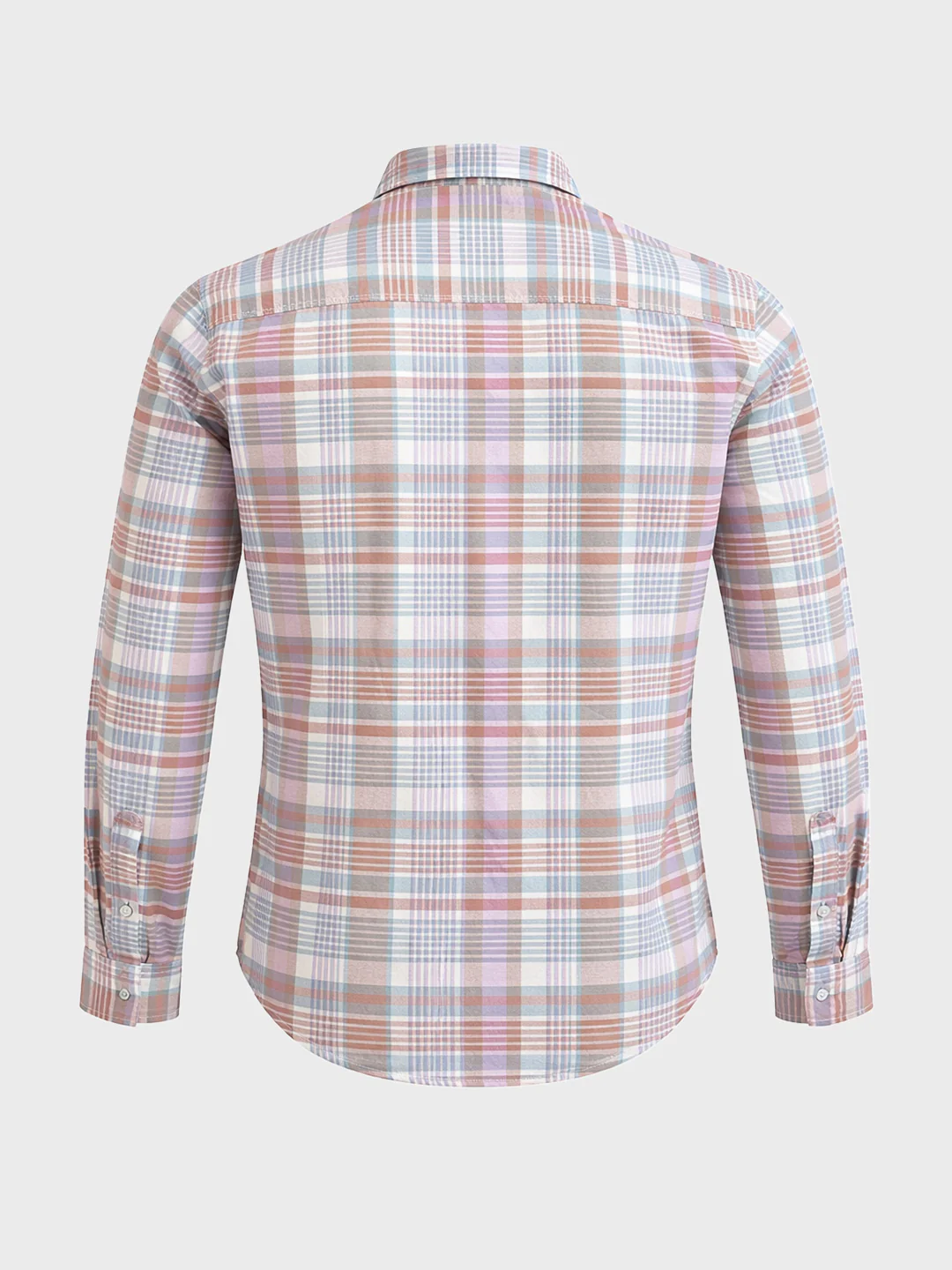 Men's Green Slim Fit Checkered Casual Shirt - Image 7