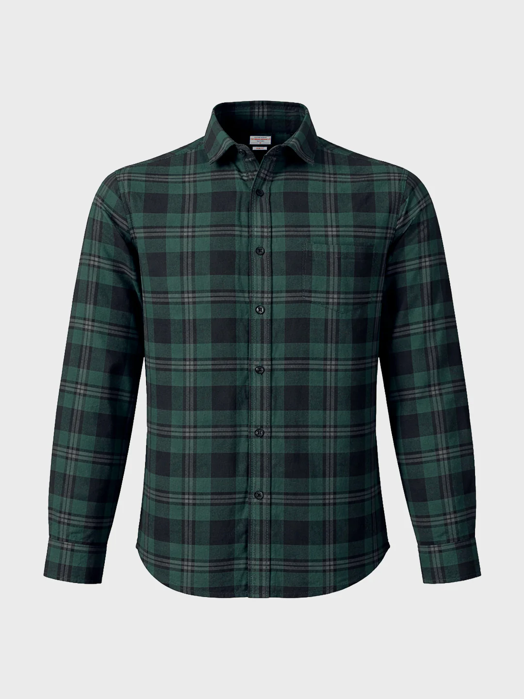 Men's Green Slim Fit Checkered Casual Shirt - Image 6