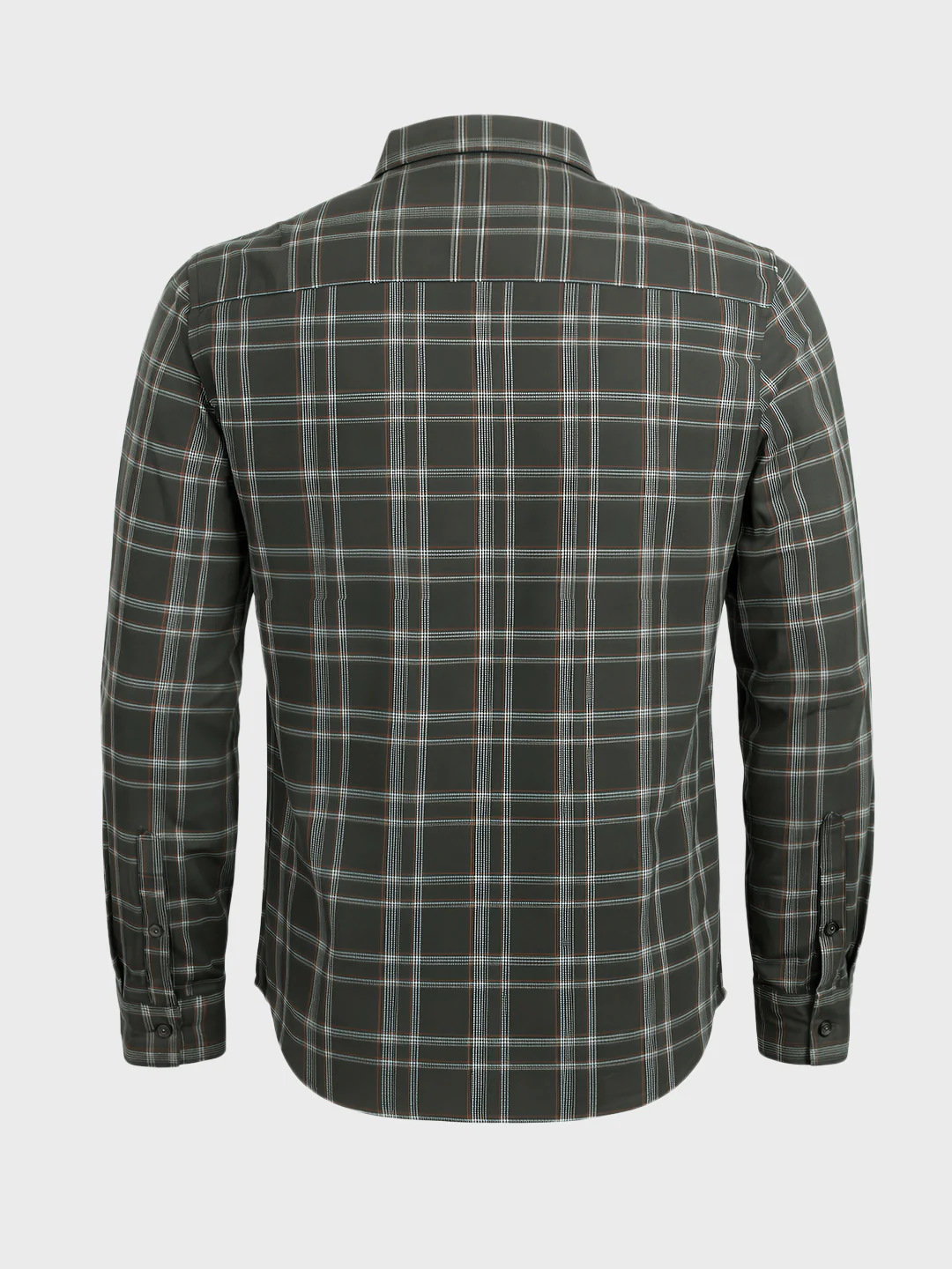 Men's Green Slim Fit Checkered Casual Shirts - Image 5