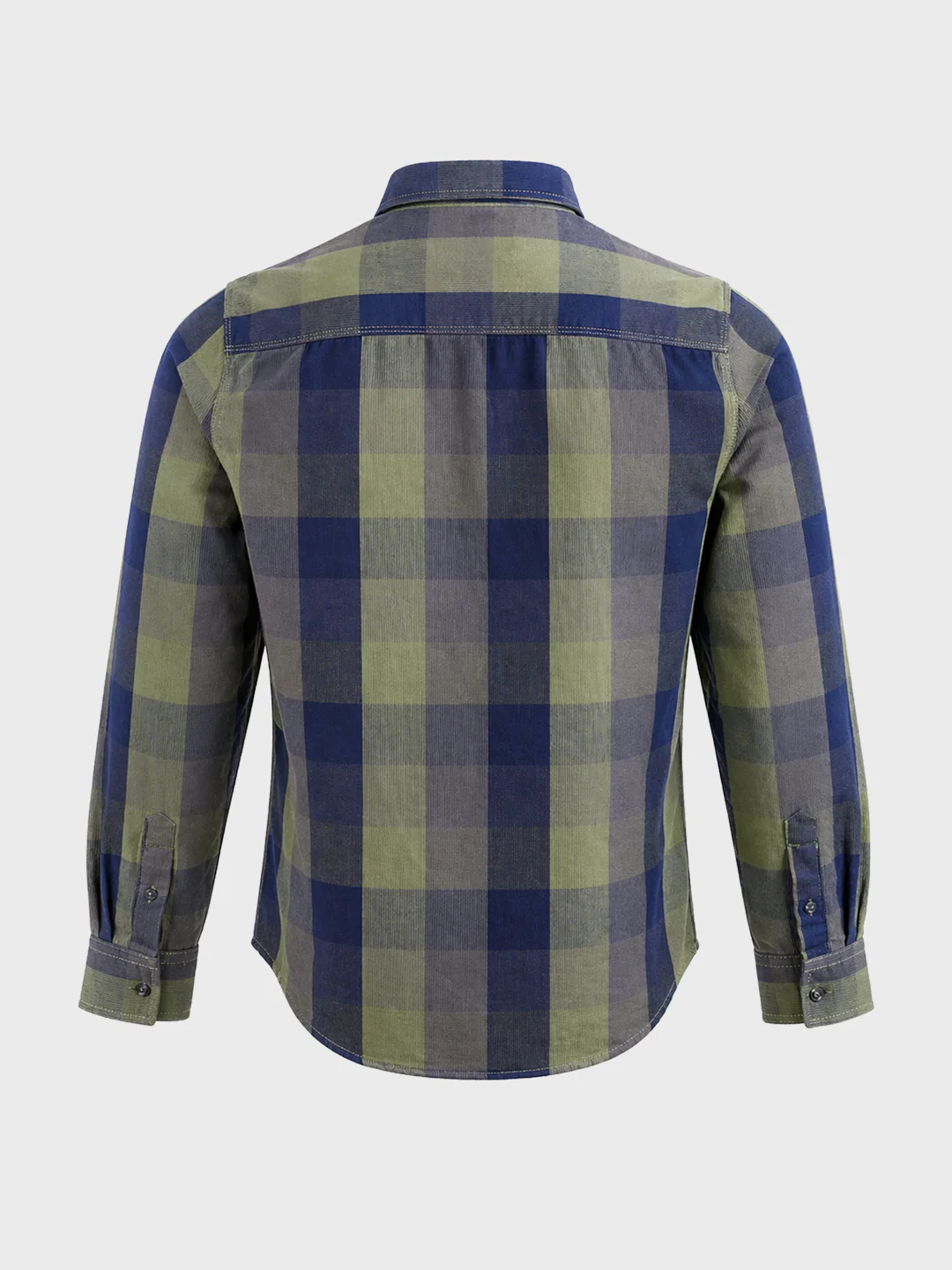 Men's Green Slim Fit Checkered Casual Shirts - Image 7