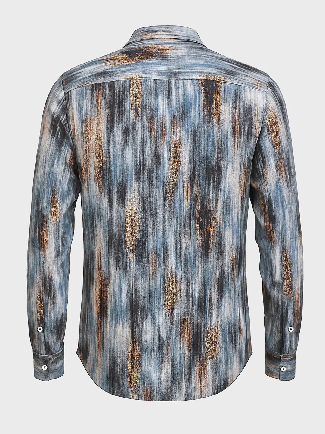 Men's Green Slim Fit Party Wear Printed Shirt - Image 5