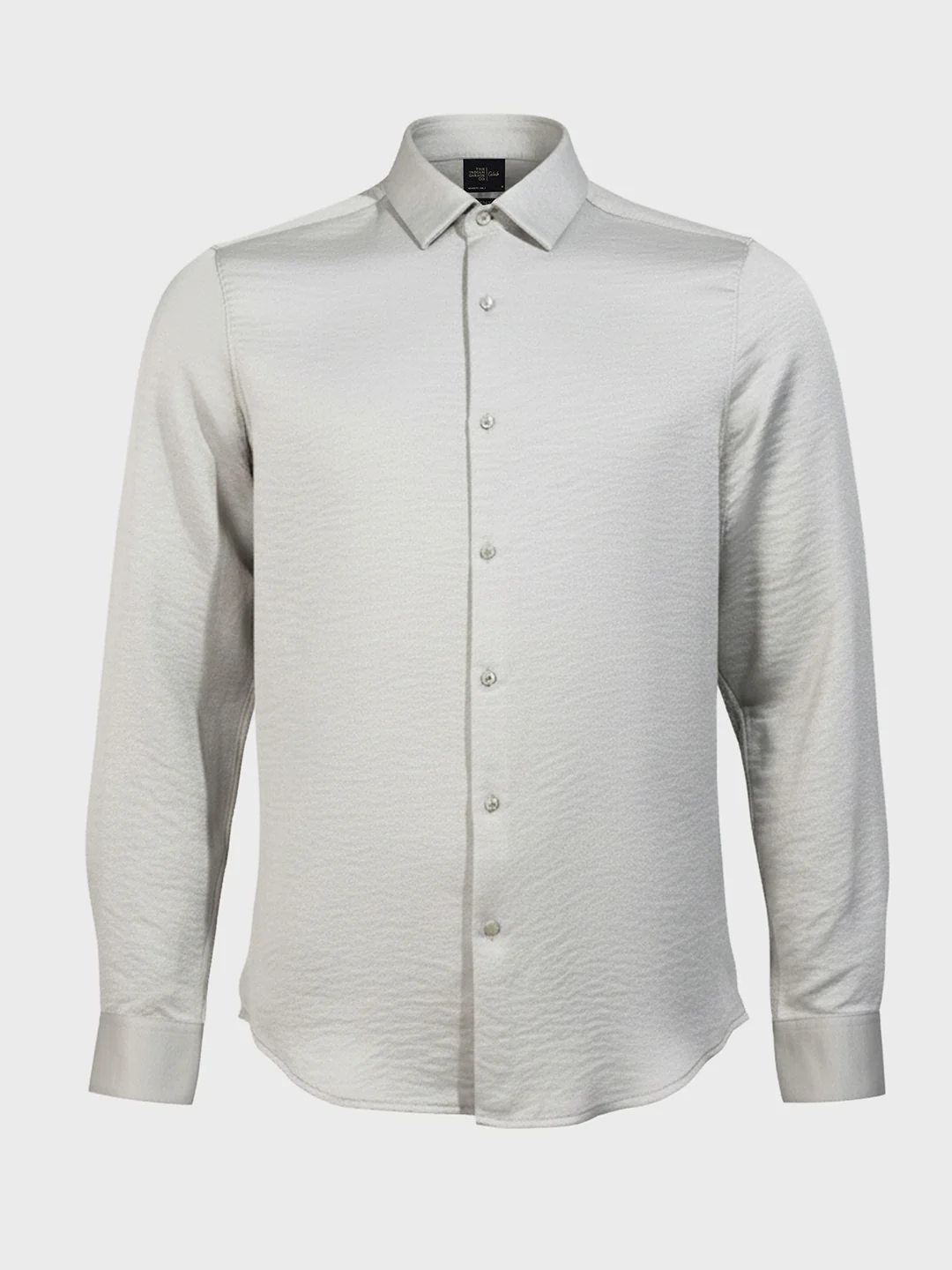 Men's Green Slim Fit Party Wear Solid Shirt - Image 4