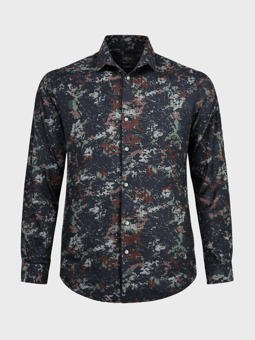 Men's Green Slim Fit Printed Casual Shirt - Image 6