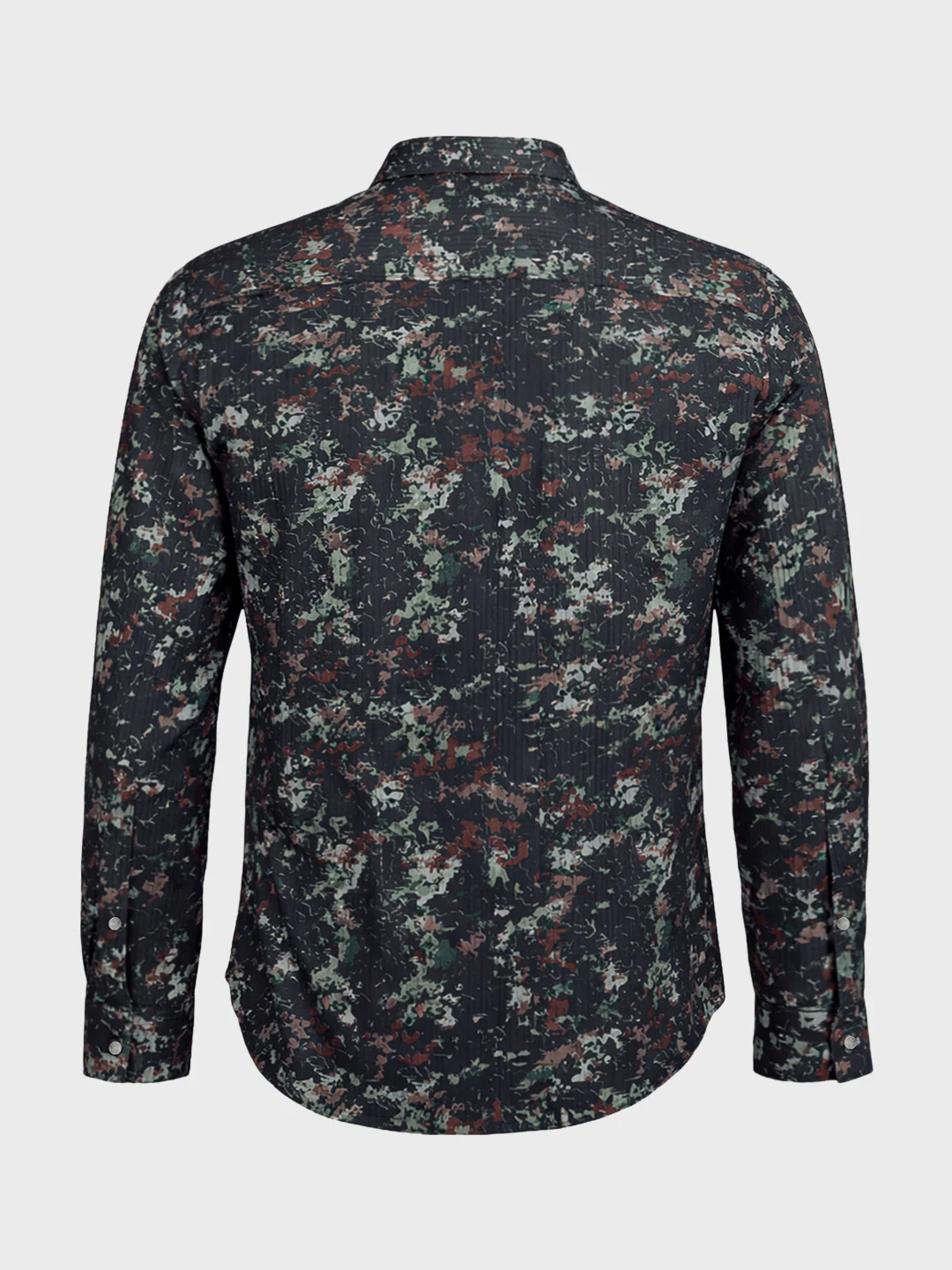 Men's Green Slim Fit Printed Casual Shirt - Image 7