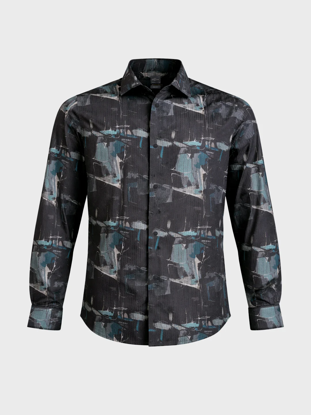 Men's Green Slim Fit Printed Casual Shirt - Image 6