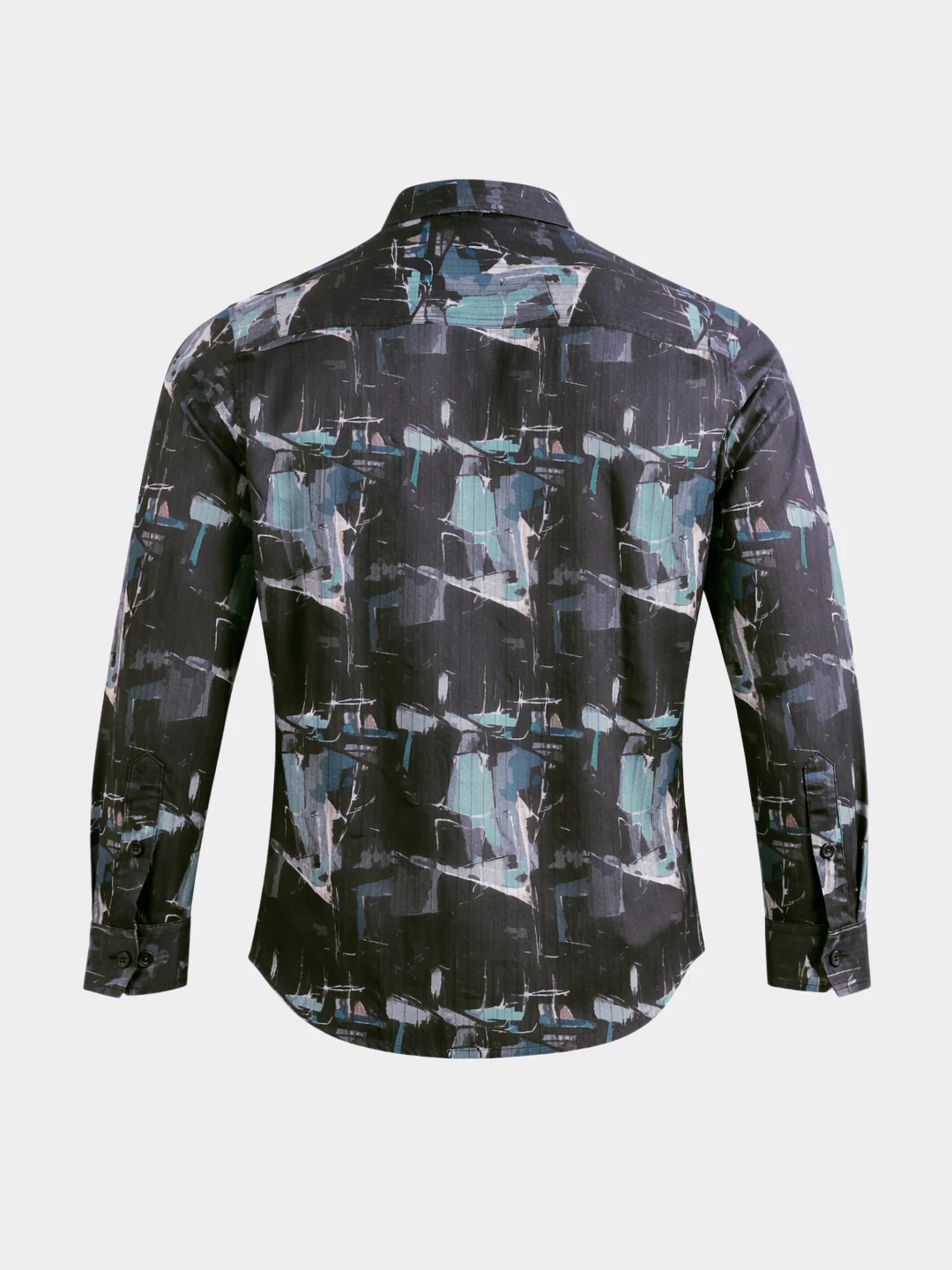Men's Green Slim Fit Printed Casual Shirt - Image 7