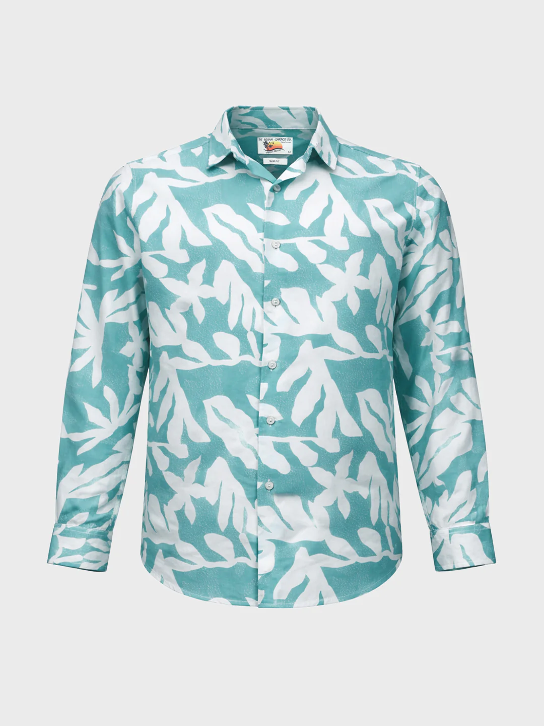 Men's Green Slim Fit Printed Casual Shirts - Image 6