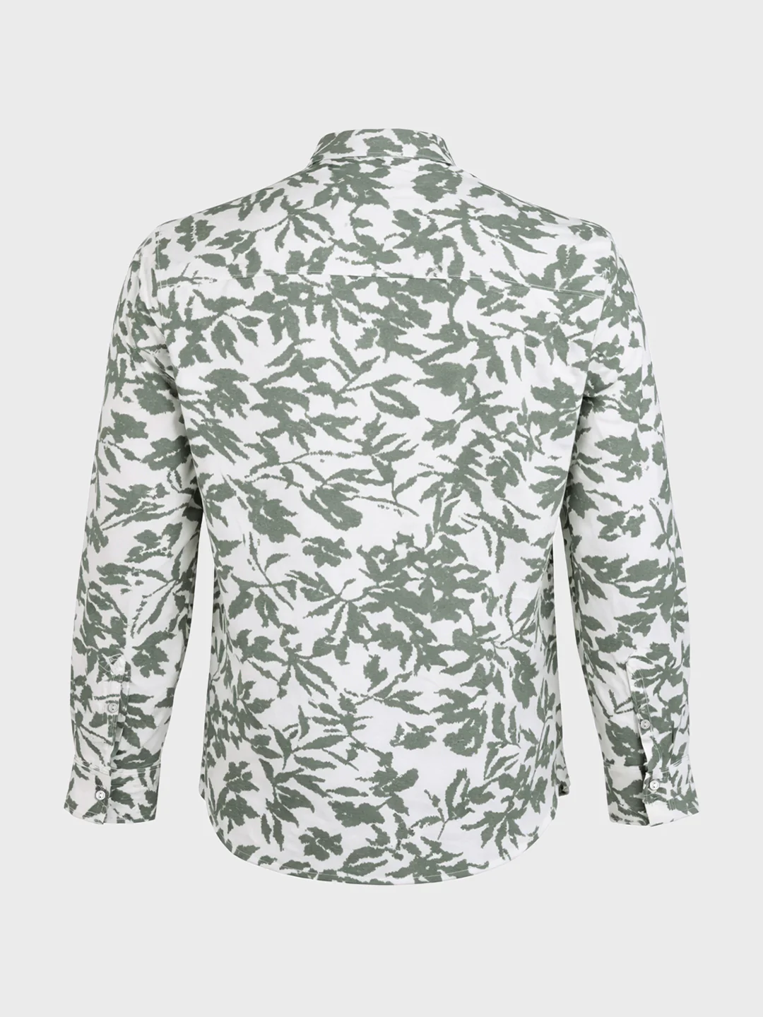Men's Green Slim Fit Printed Casual Shirts - Image 7