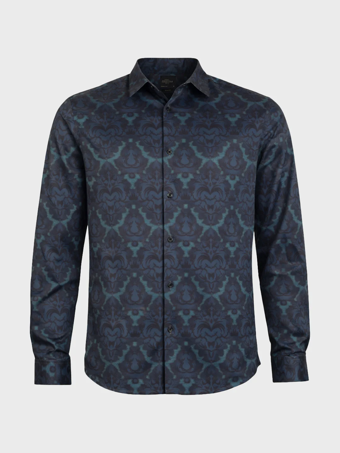 Men's Green Slim Fit Printed Party Wear Shirt - Image 5