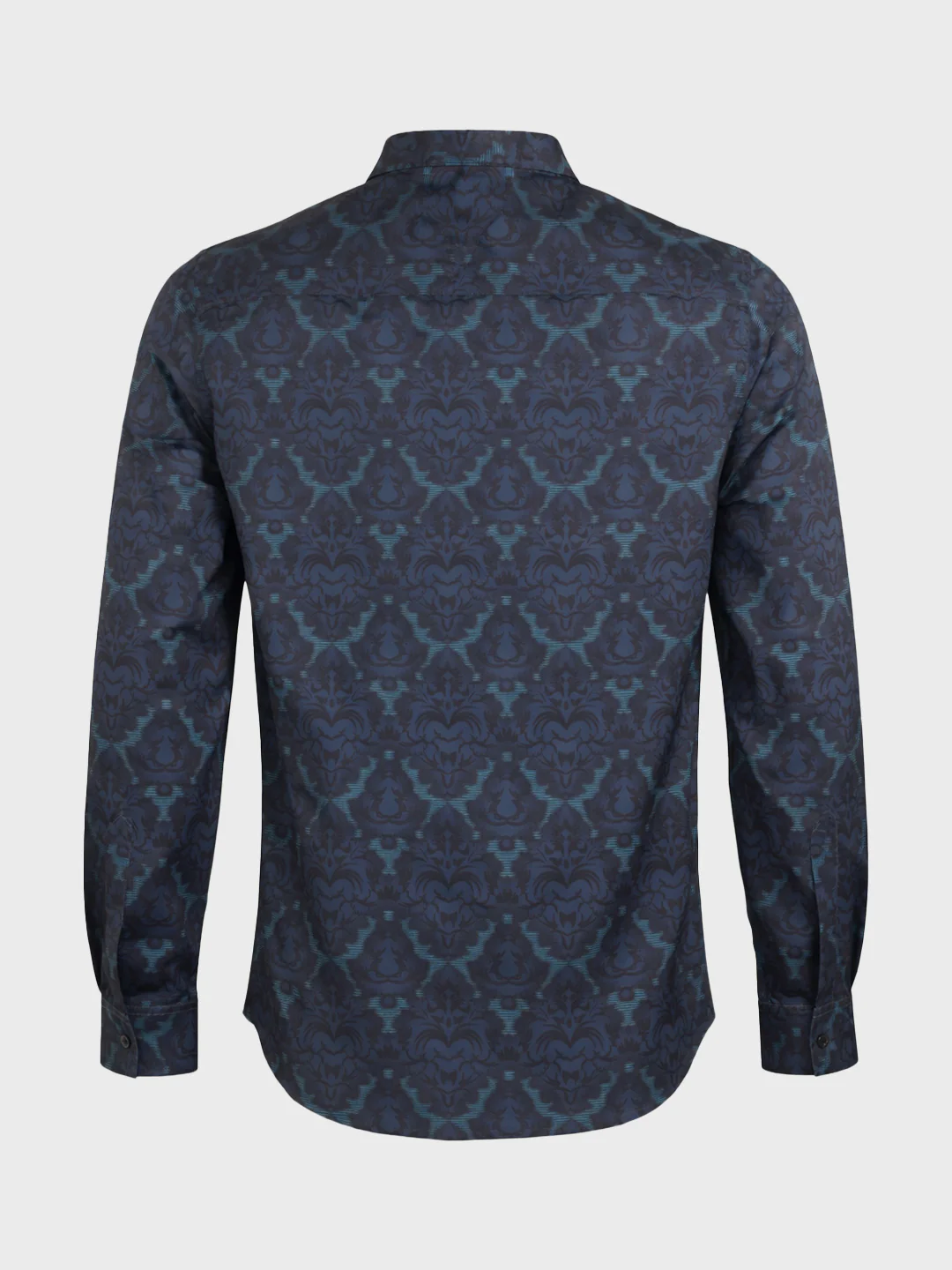 Men's Green Slim Fit Printed Party Wear Shirt - Image 6