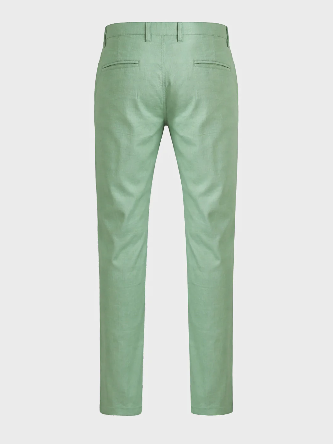 Men's Green Slim Fit Solid Casual Chinos - Image 7