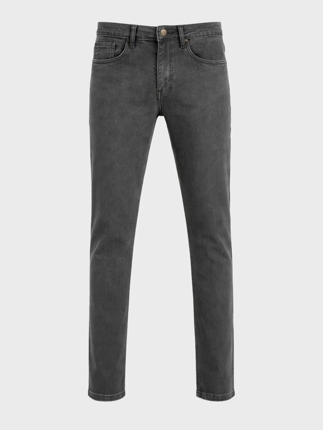 Men's Green Slim Fit Solid Casual Jeans - Image 4