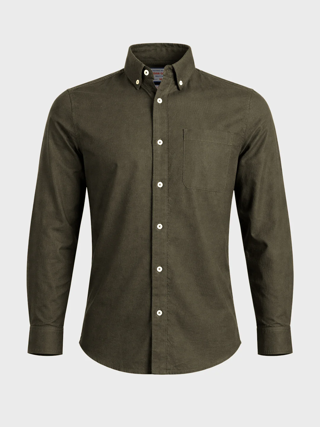 Men's Green Slim Fit Solid Casual Shirt - Image 6