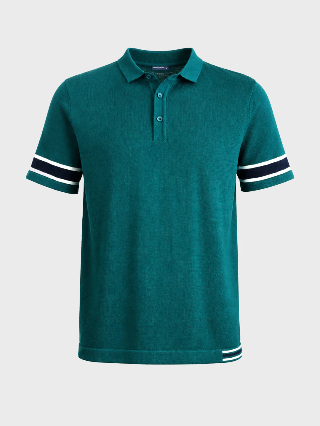 Men's Green Slim Fit Solid Casual T-Shirt - Image 6