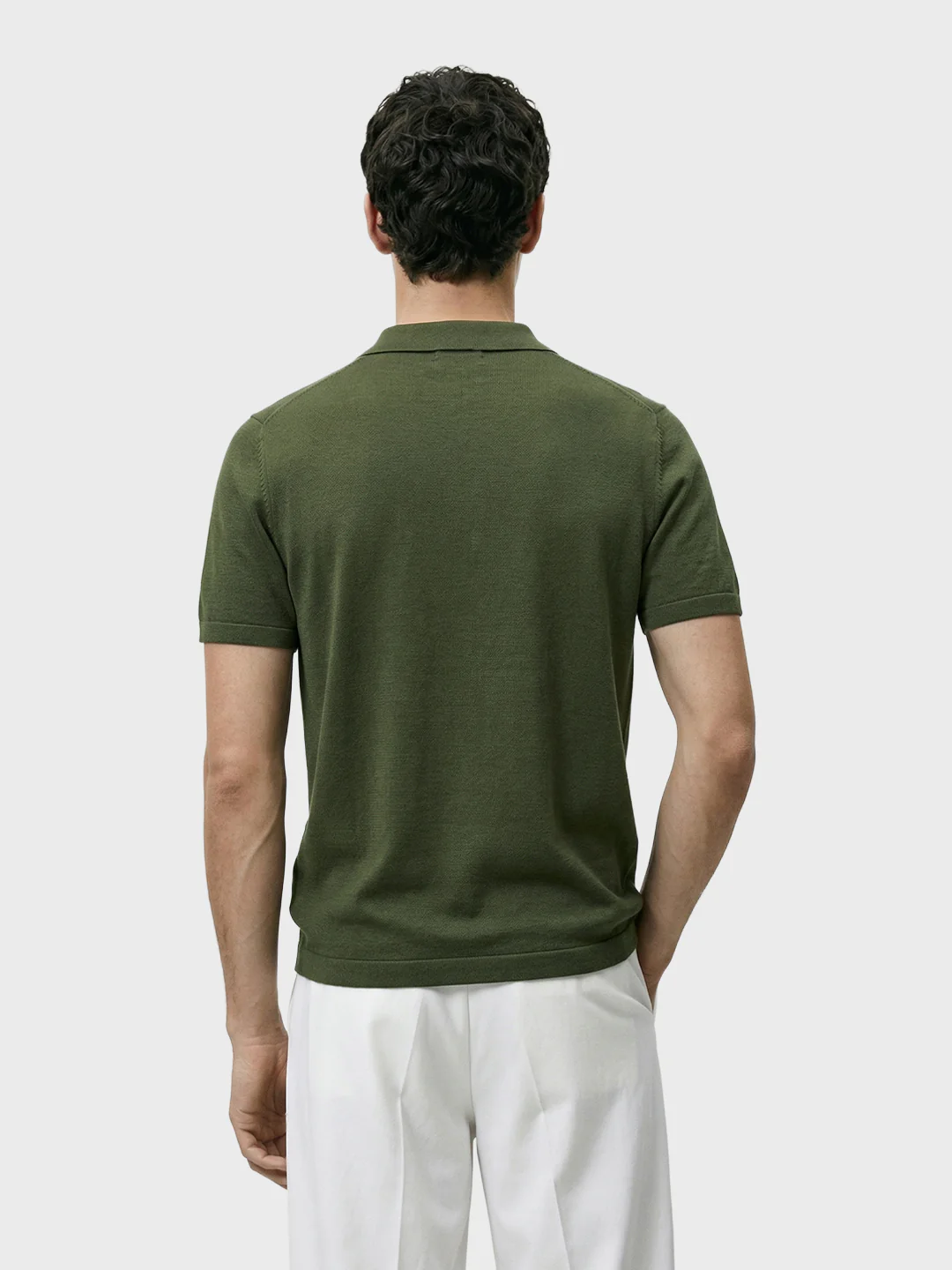 Men's Green Slim Fit Striped Casual Shirt - Image 5