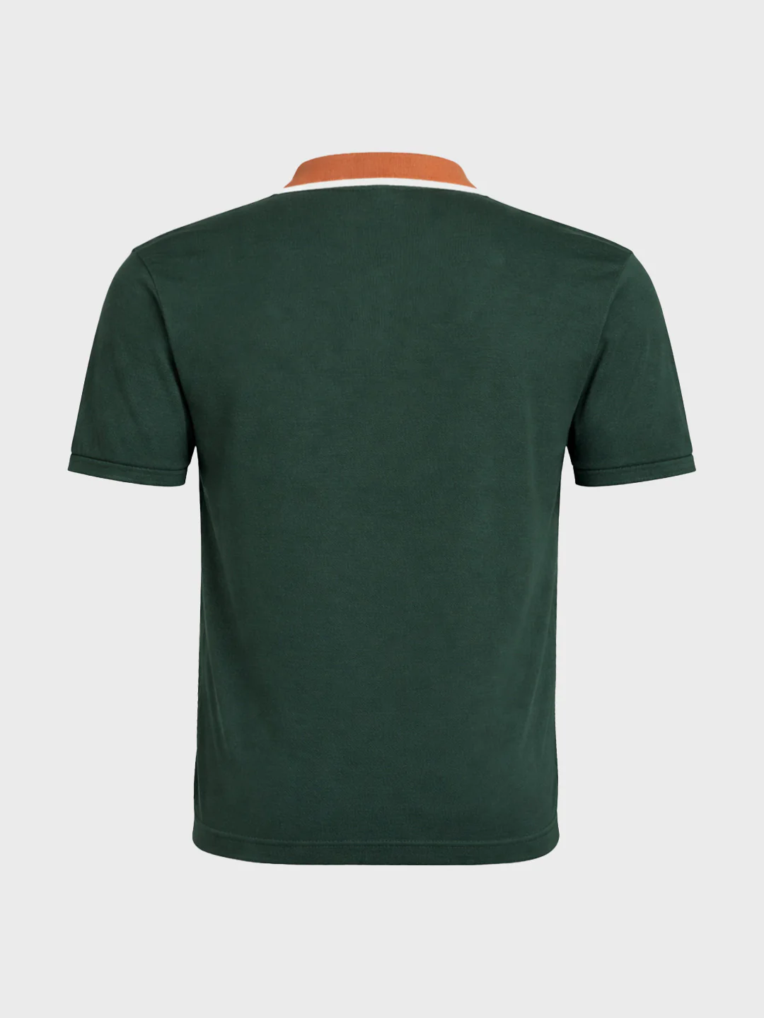 Men's Green Slim Fit Textured Flat Knit T-Shirt - Image 6