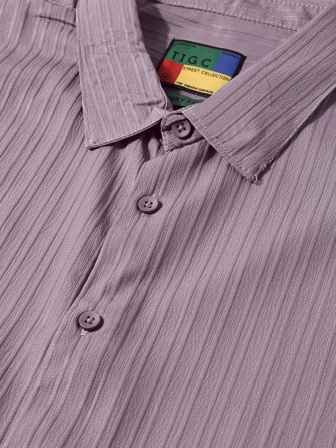 Men's Grey Boxy Fit Graphic Printed Casual Shirt - Image 6