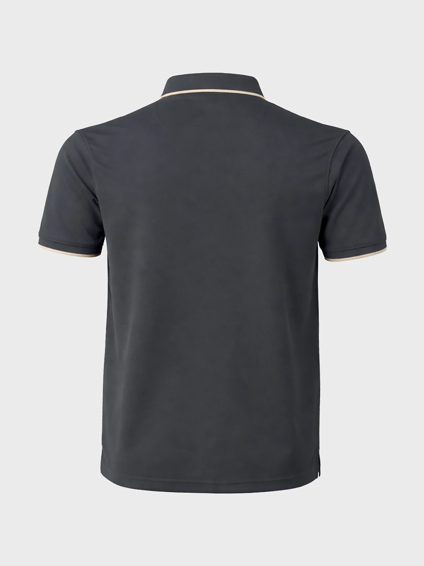 Men's Grey Regular Fit Embroidered Casual T-Shirts - Image 6