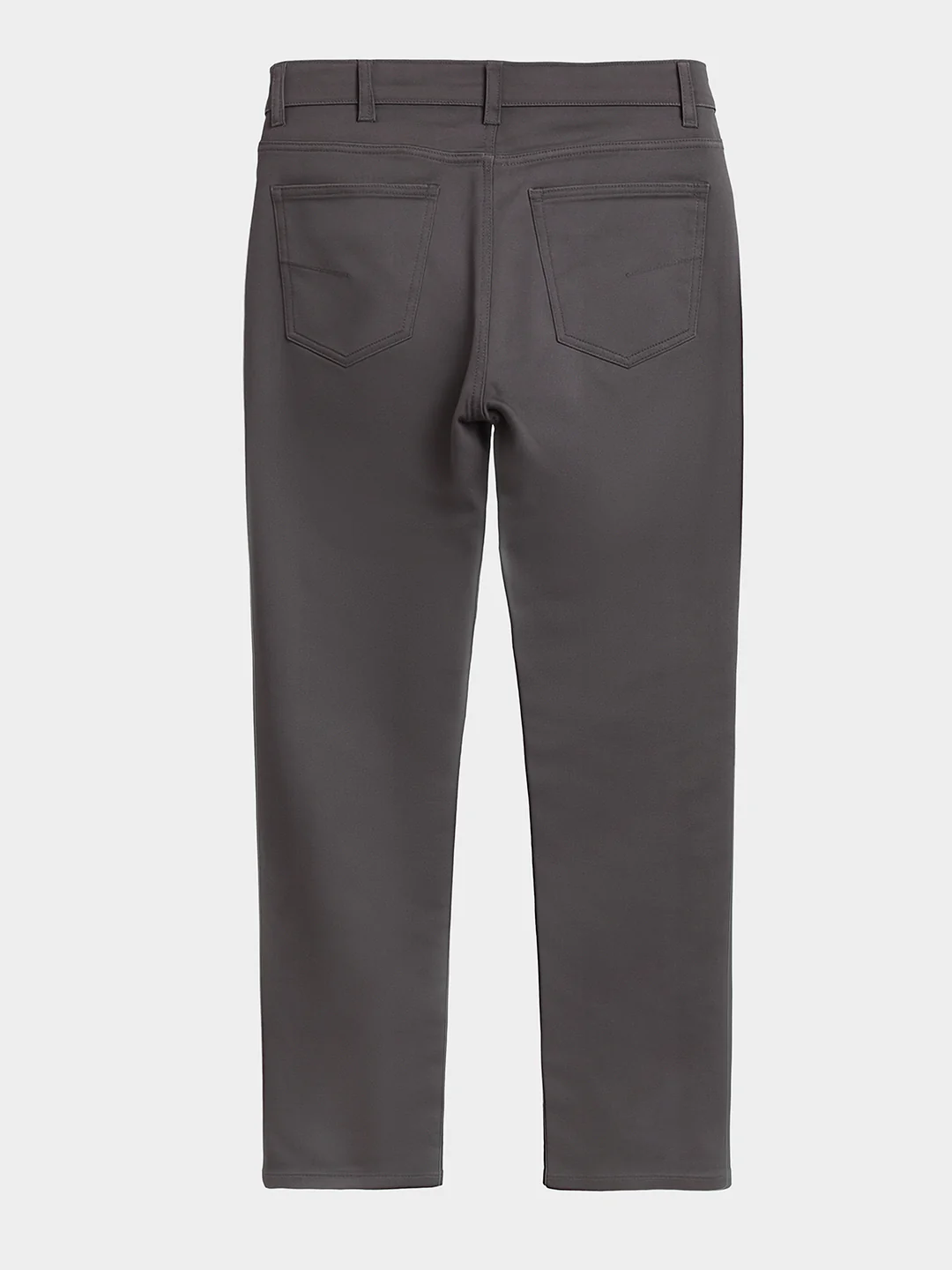 Men's Grey Regular Fit Solid Casual Chinos - Image 5
