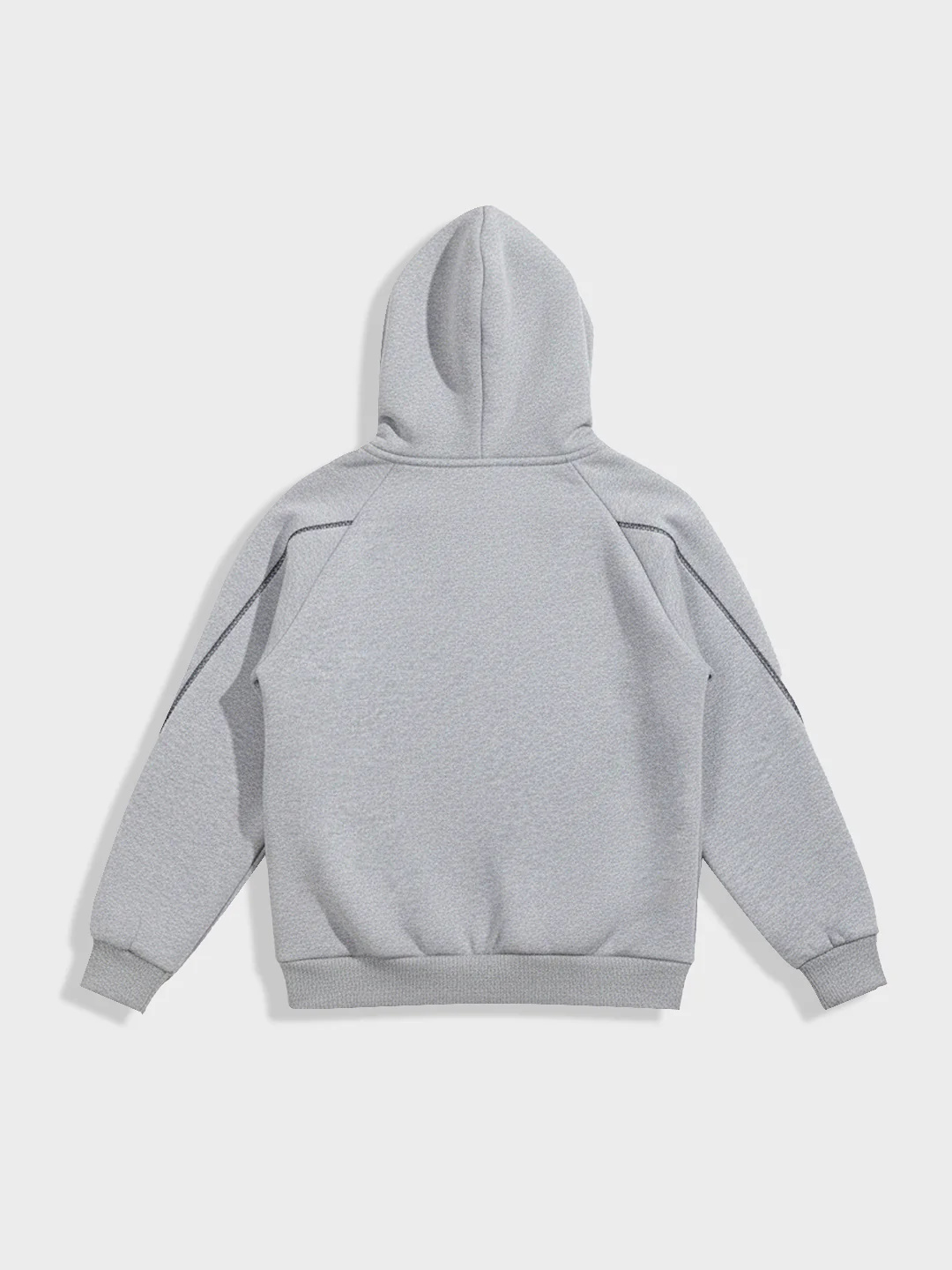 Men's Grey Relaxed Fit Embroided Casual Sweatshirt - Image 4