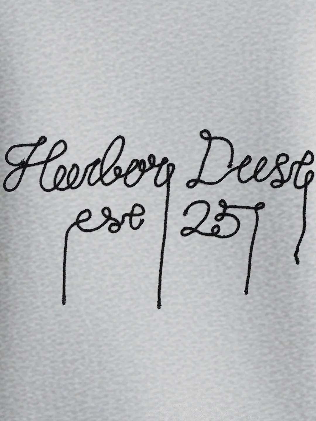 Men's Grey Relaxed Fit Embroided Casual Sweatshirt - Image 5
