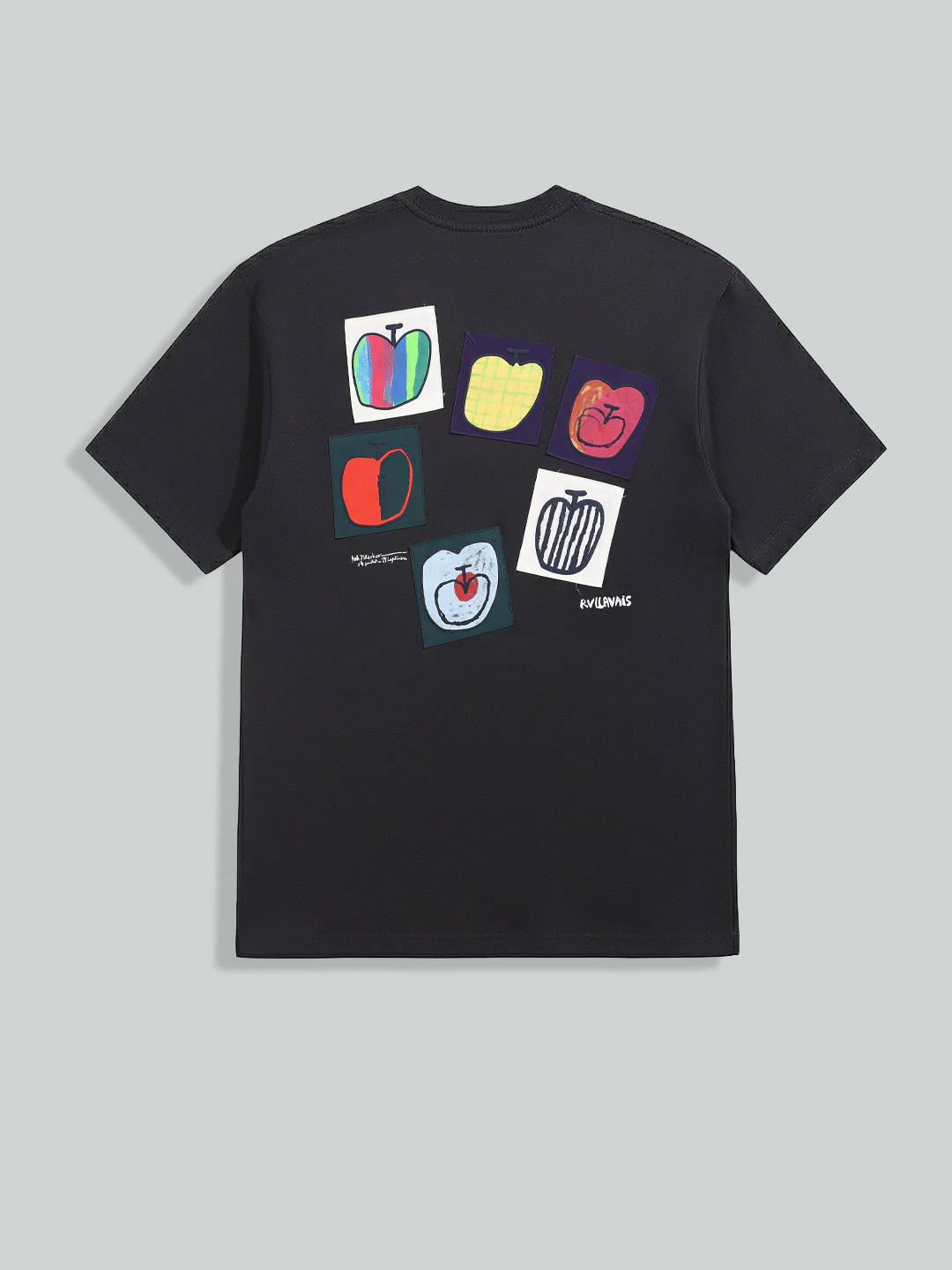 Men's Grey Relaxed Fit Embroided 240 GSM Casual T-Shirt - Image 6