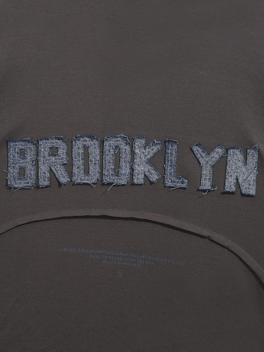 Men's Grey Relaxed Fit Embroided 240 GSM Casual T-Shirt - Image 7
