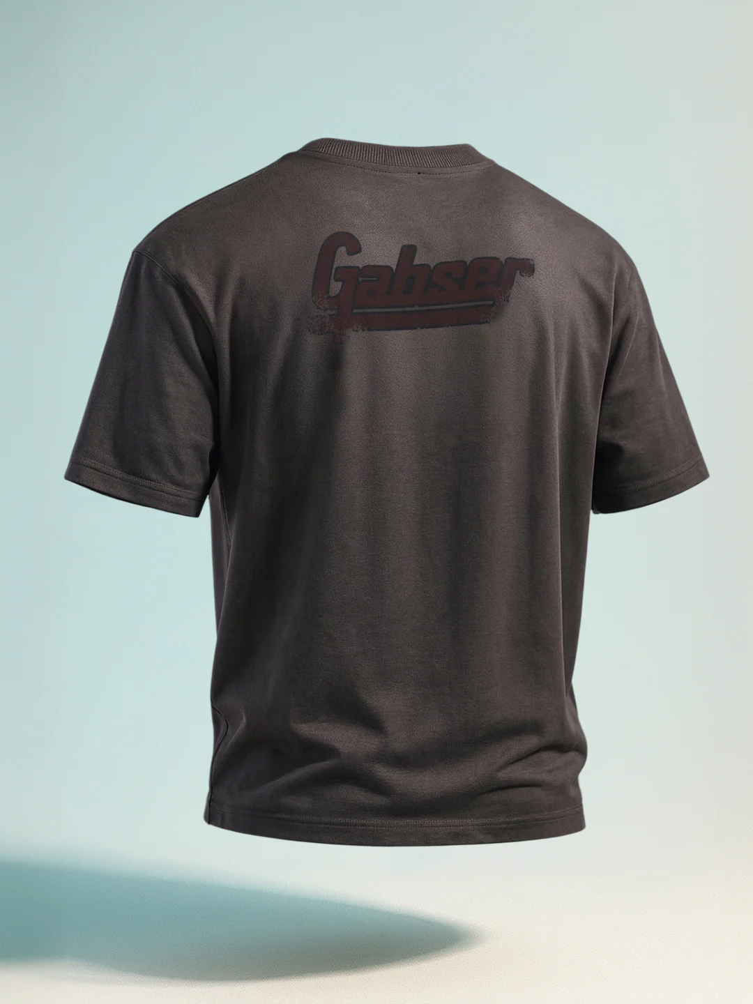 Men's Grey Relaxed Fit Graphic Printed 240 GSM Casual T-Shirt - Image 2