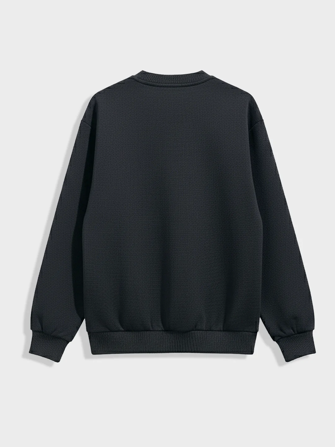 Men's Grey Relaxed Fit Graphic Printed Casual Sweatshirt - Image 4