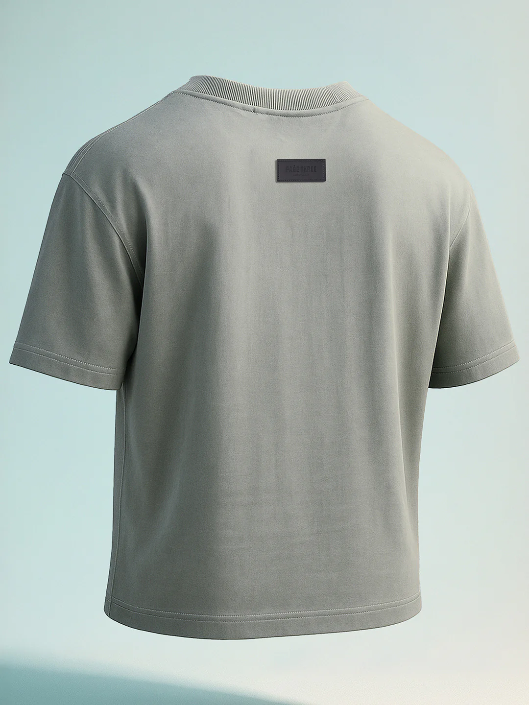 Men's Grey Relaxed Fit Graphic Printed 240 GSM Street Wear T-Shirt - Image 3