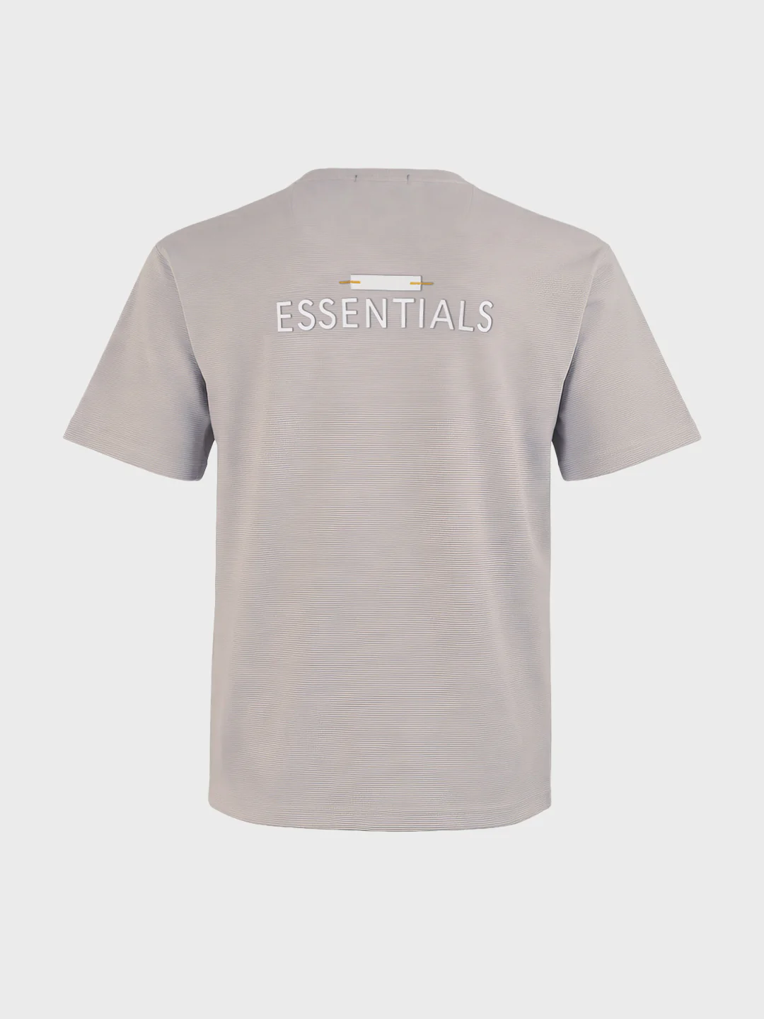 Men's Grey Relaxed Fit Solid Casual T-Shirts - Image 5