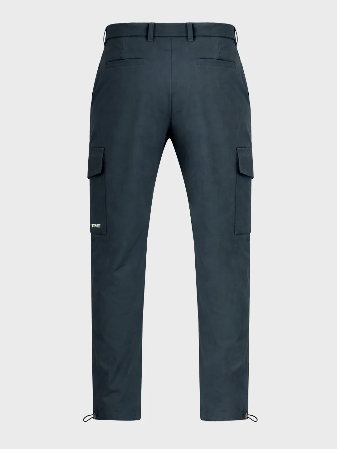 Men's Grey Relaxed Fit Solid Utility Cargo - Image 7