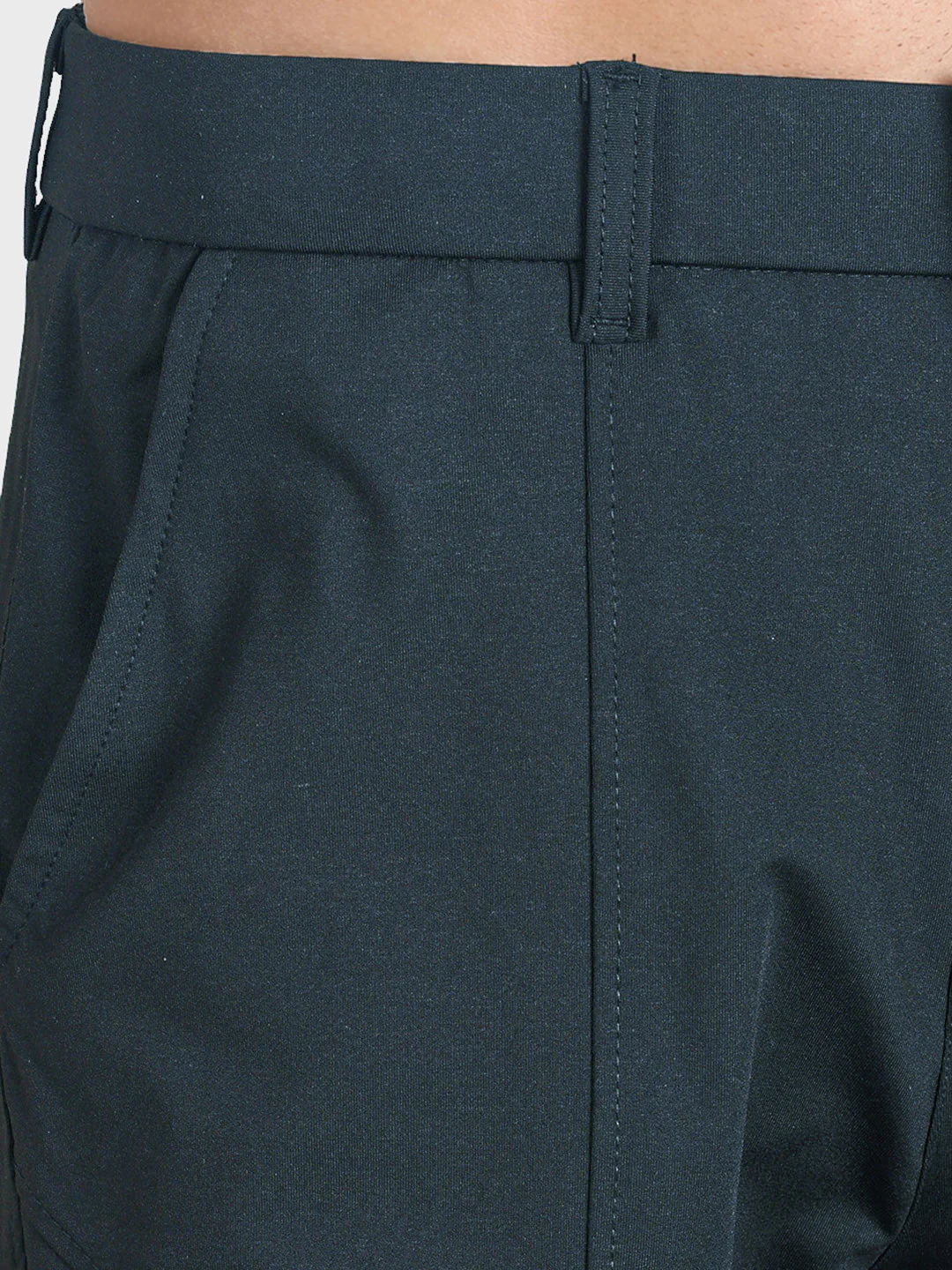 Men's Grey Relaxed Fit Solid Utility Cargo - Image 8