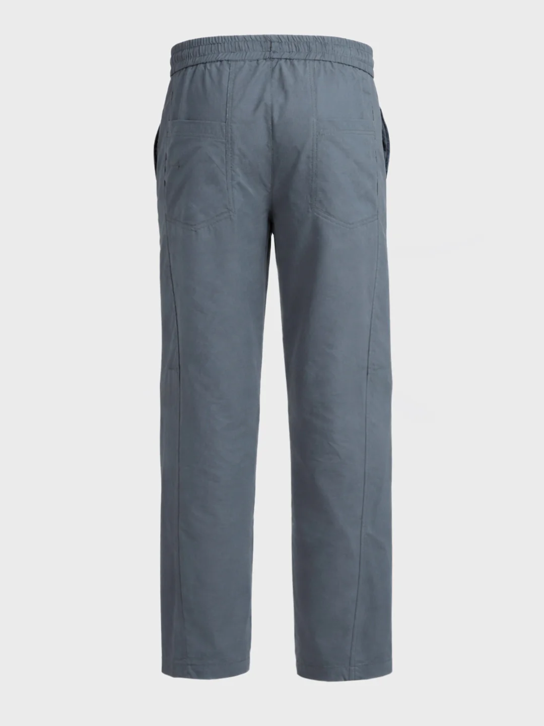 Men's Grey Relaxed Fit Solid Utility Joggers - Image 7