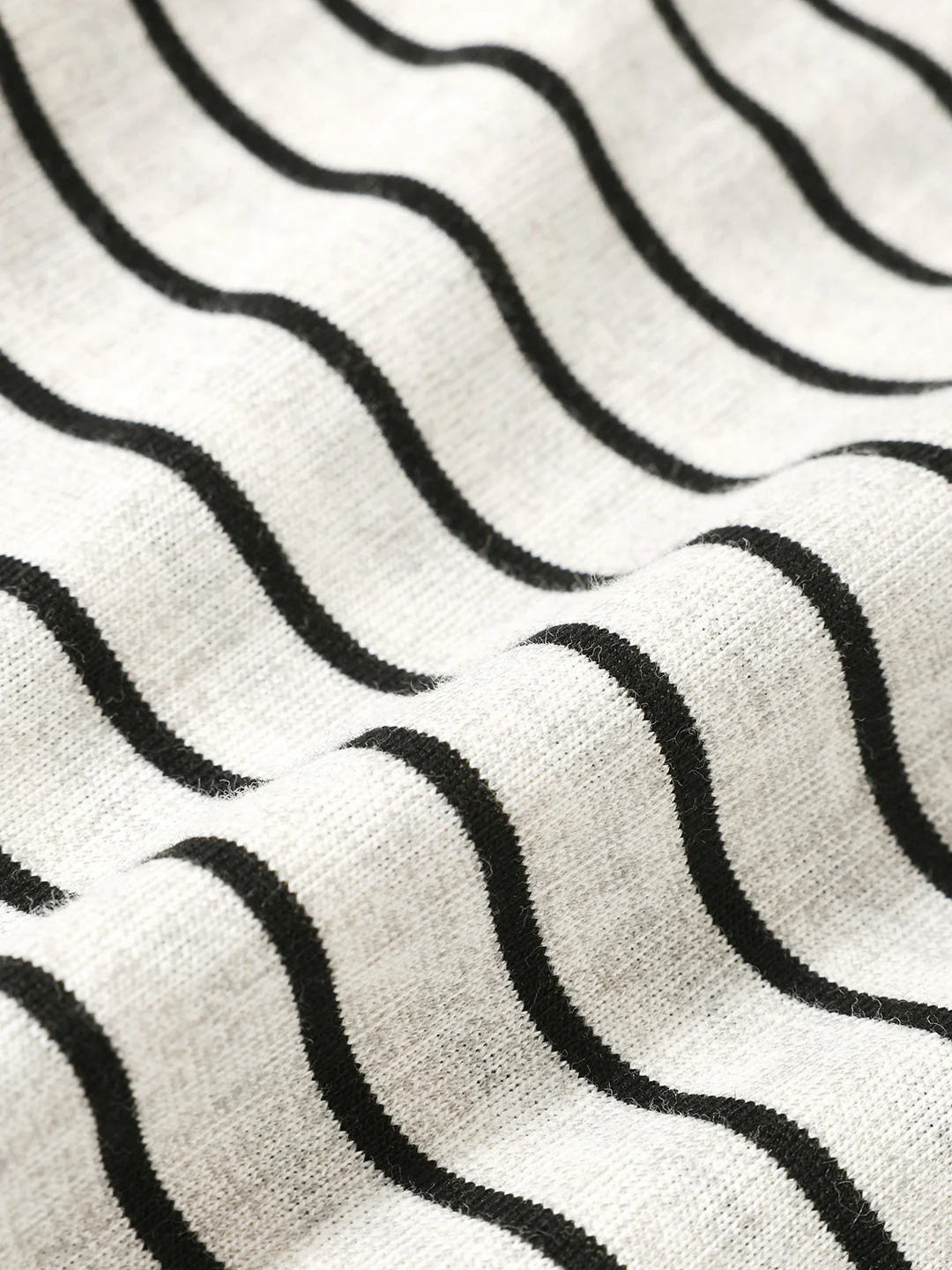 Men's Grey Relaxed Fit Striped 240 GSM Street Wear T-Shirt - Image 10