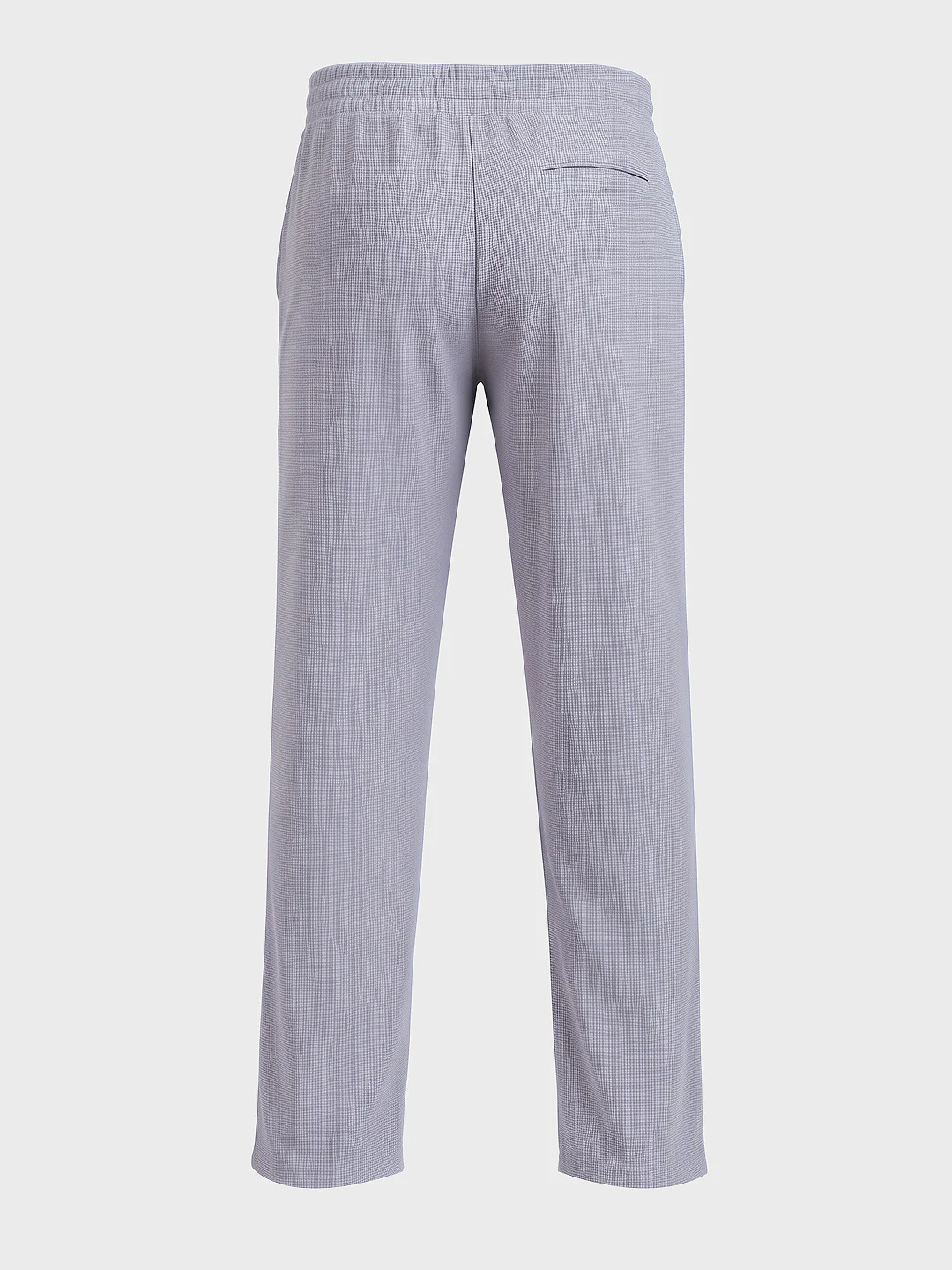 Men's Grey Relaxed Fit Textured Utility Trousers - Image 5