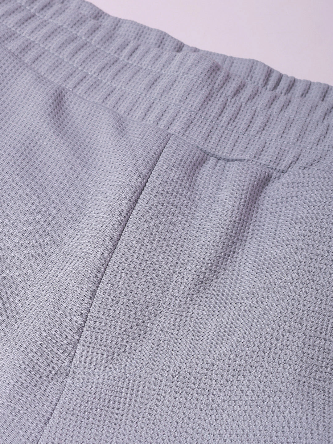 Men's Grey Relaxed Fit Textured Utility Trousers - Image 6