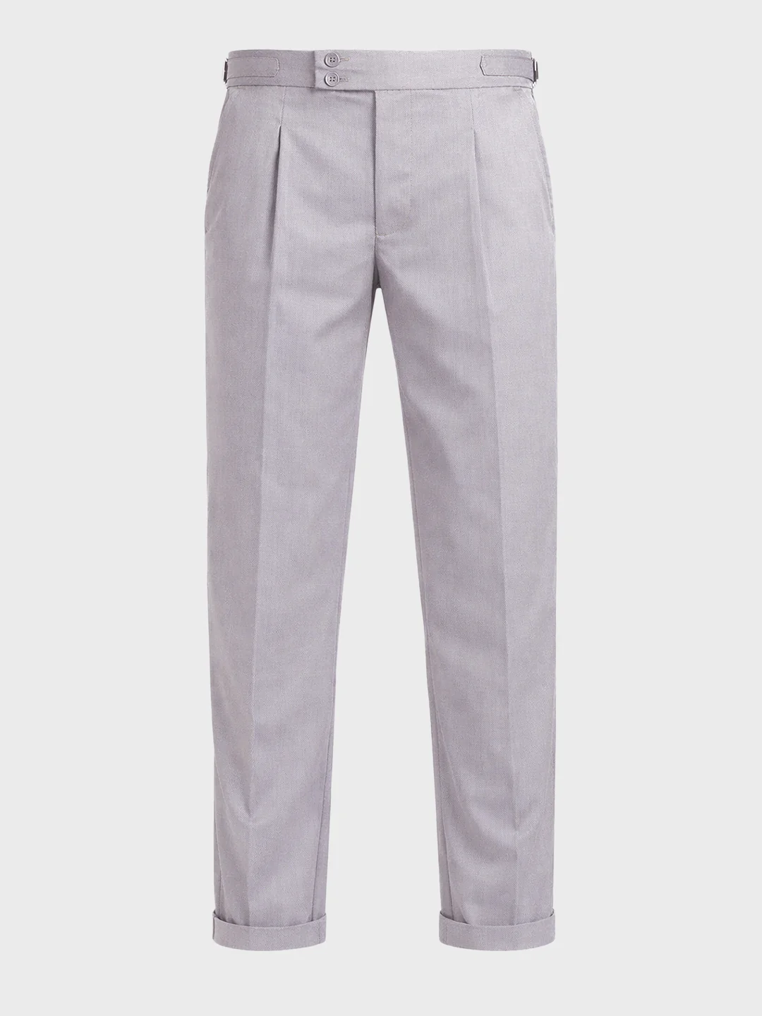 Men's Grey Relaxed Fit Utility Solid Trousers - Image 4