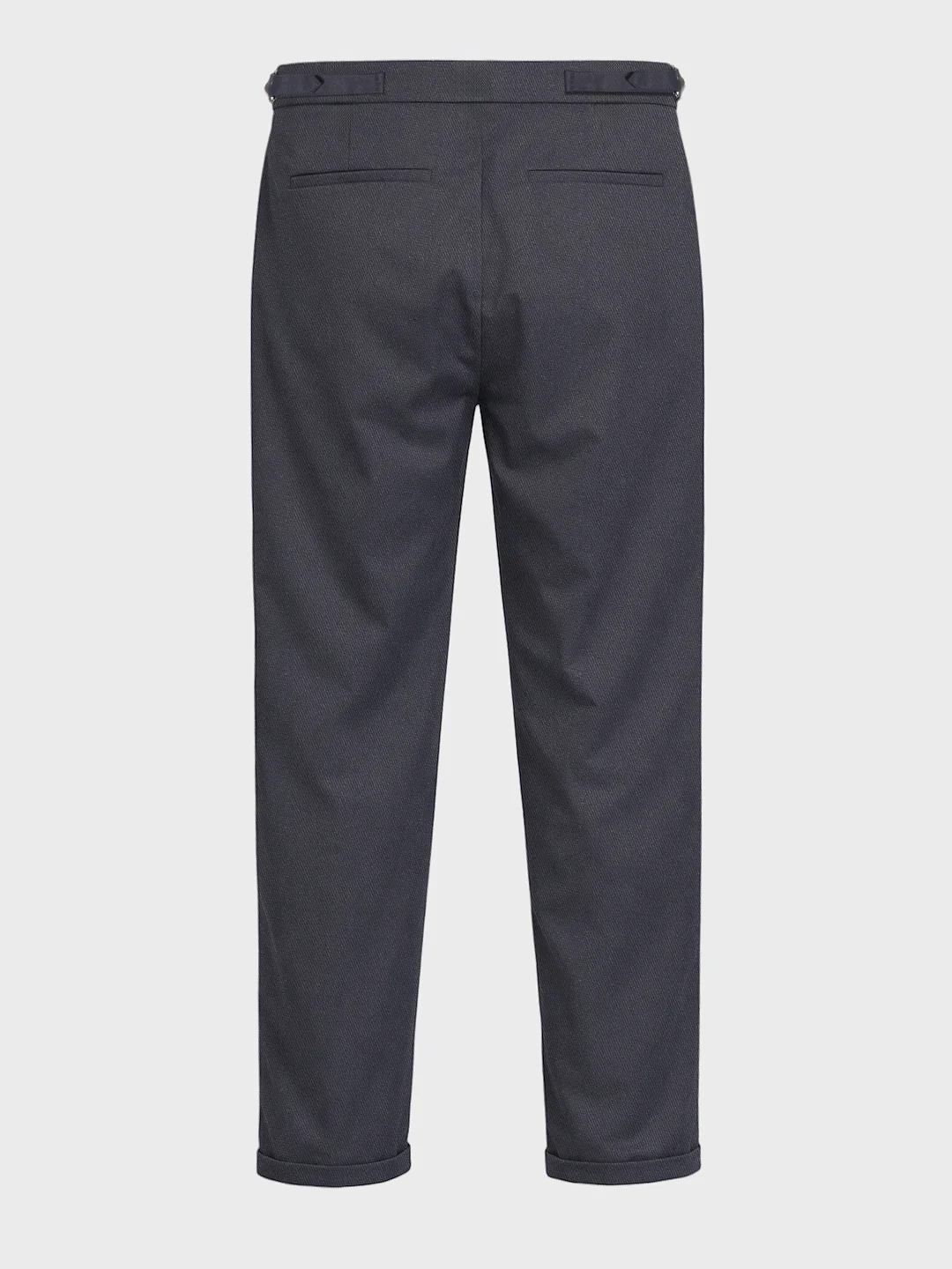 Men's Grey Relaxed Fit Utility Solid Trousers - Image 5