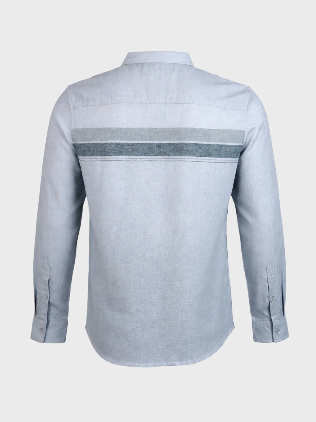 Men's Grey Slim Fit Checked Casual Shirt - Image 7