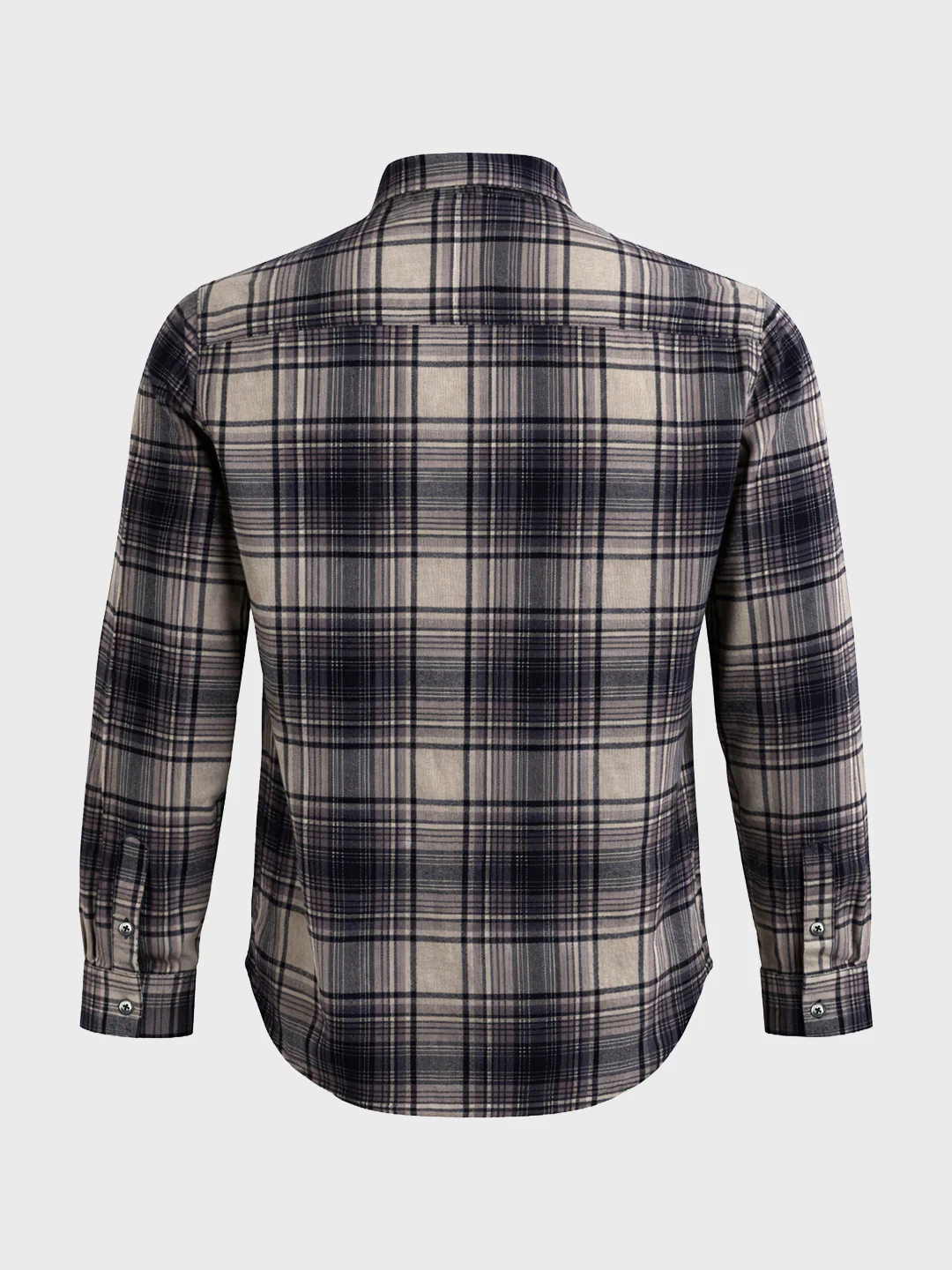 Men's Grey Slim Fit Checked Casual Shirt - Image 7