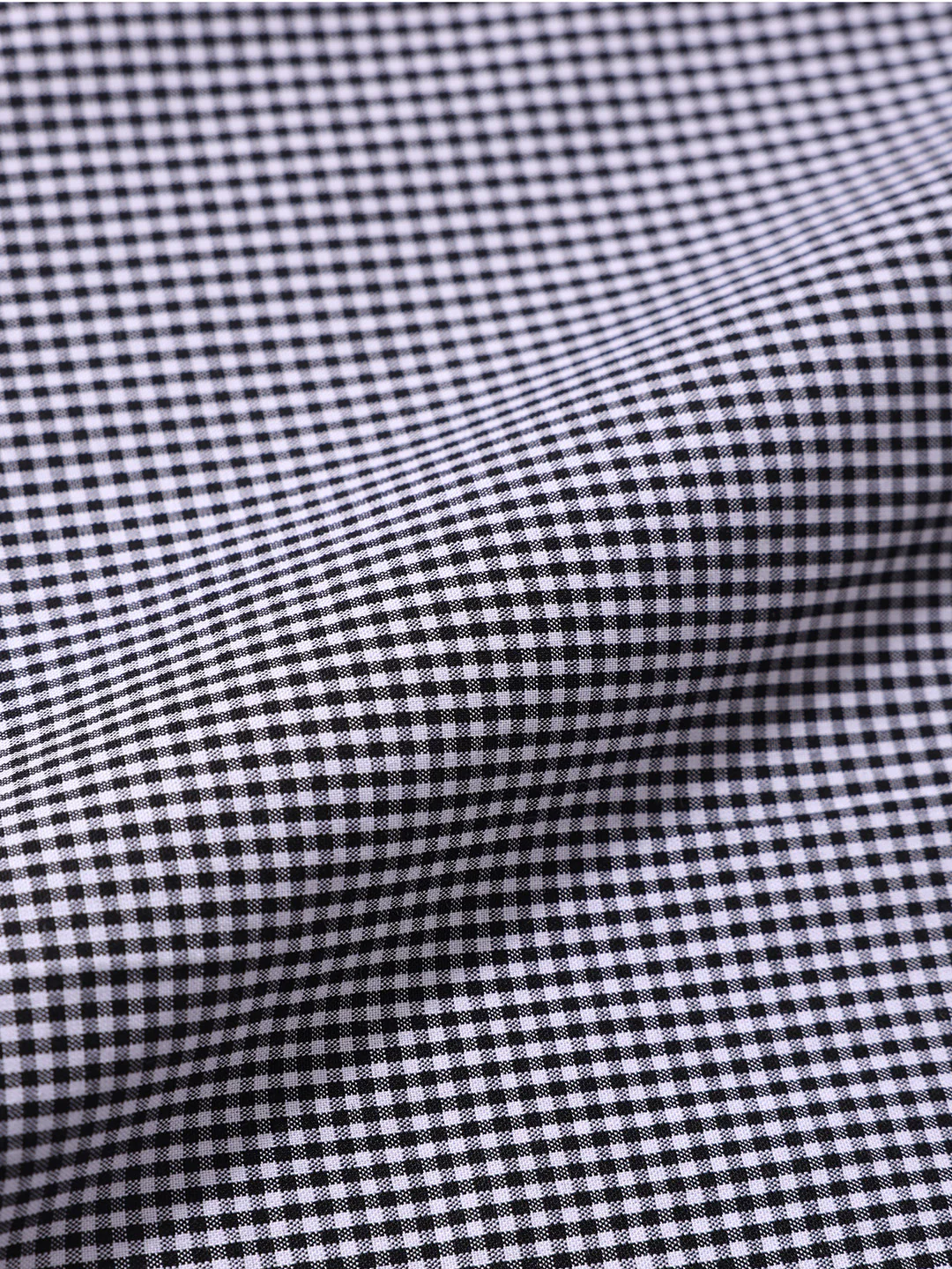 Men's Grey Slim Fit Checked Formal Shirt - Image 6