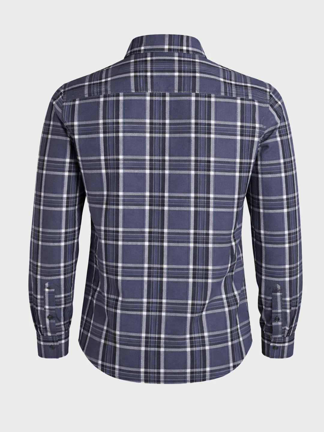Men's Grey Slim Fit Checkered Casual Shirts - Image 5