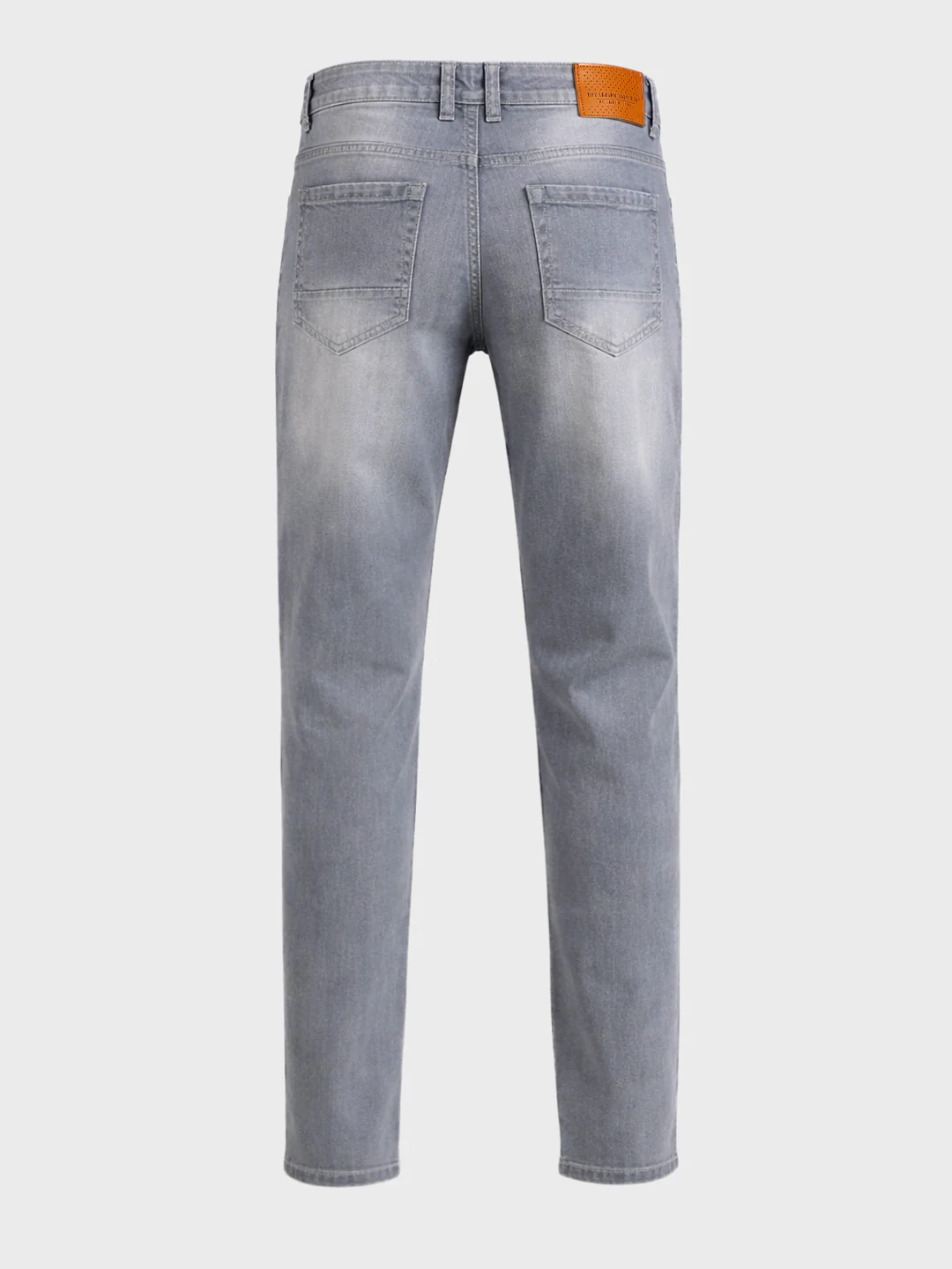 Men's Grey Slim Fit Solid Casual Jeans - Image 6