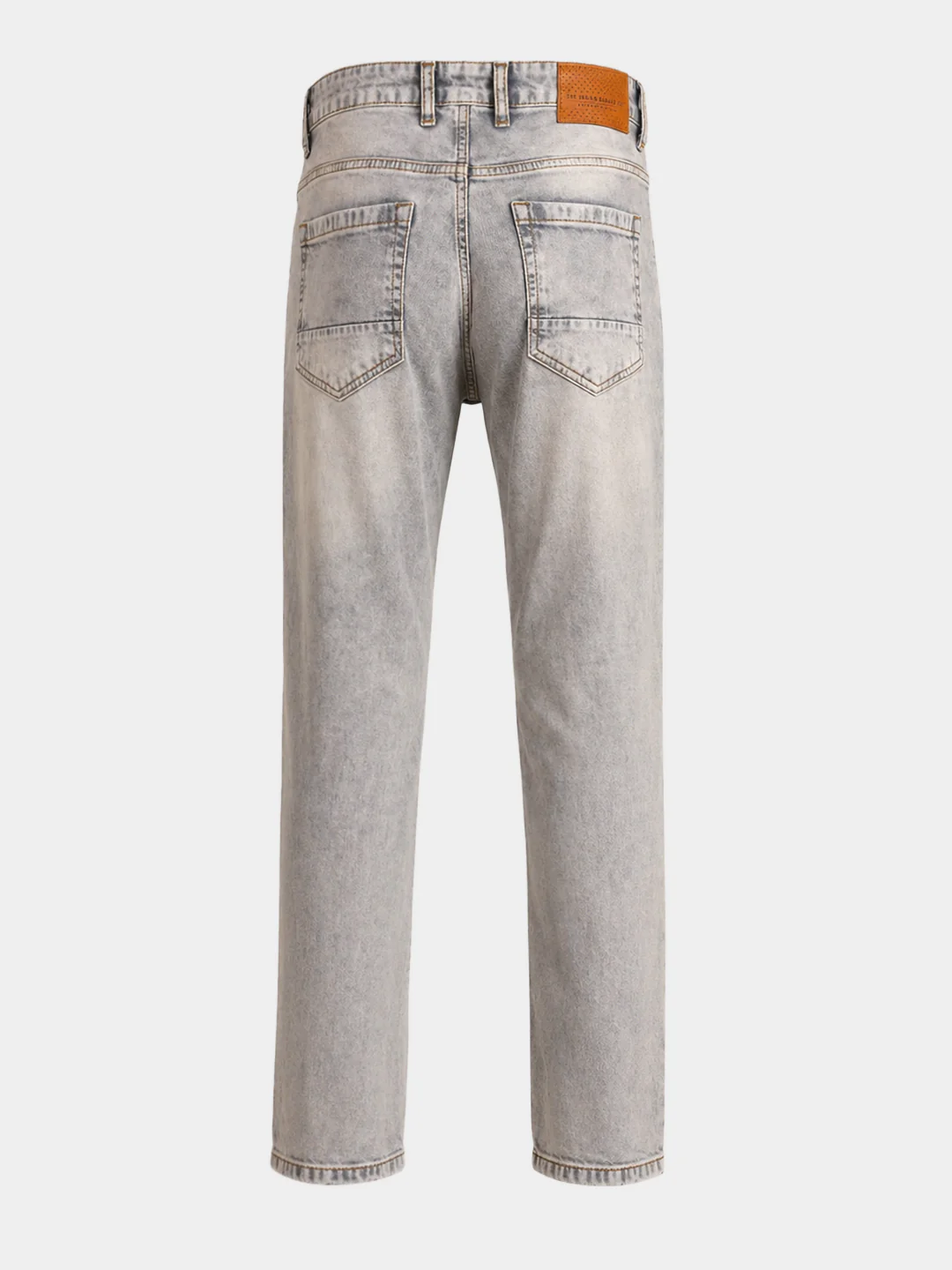 Men's Grey Slim Fit Solid Casual Jeans - Image 8