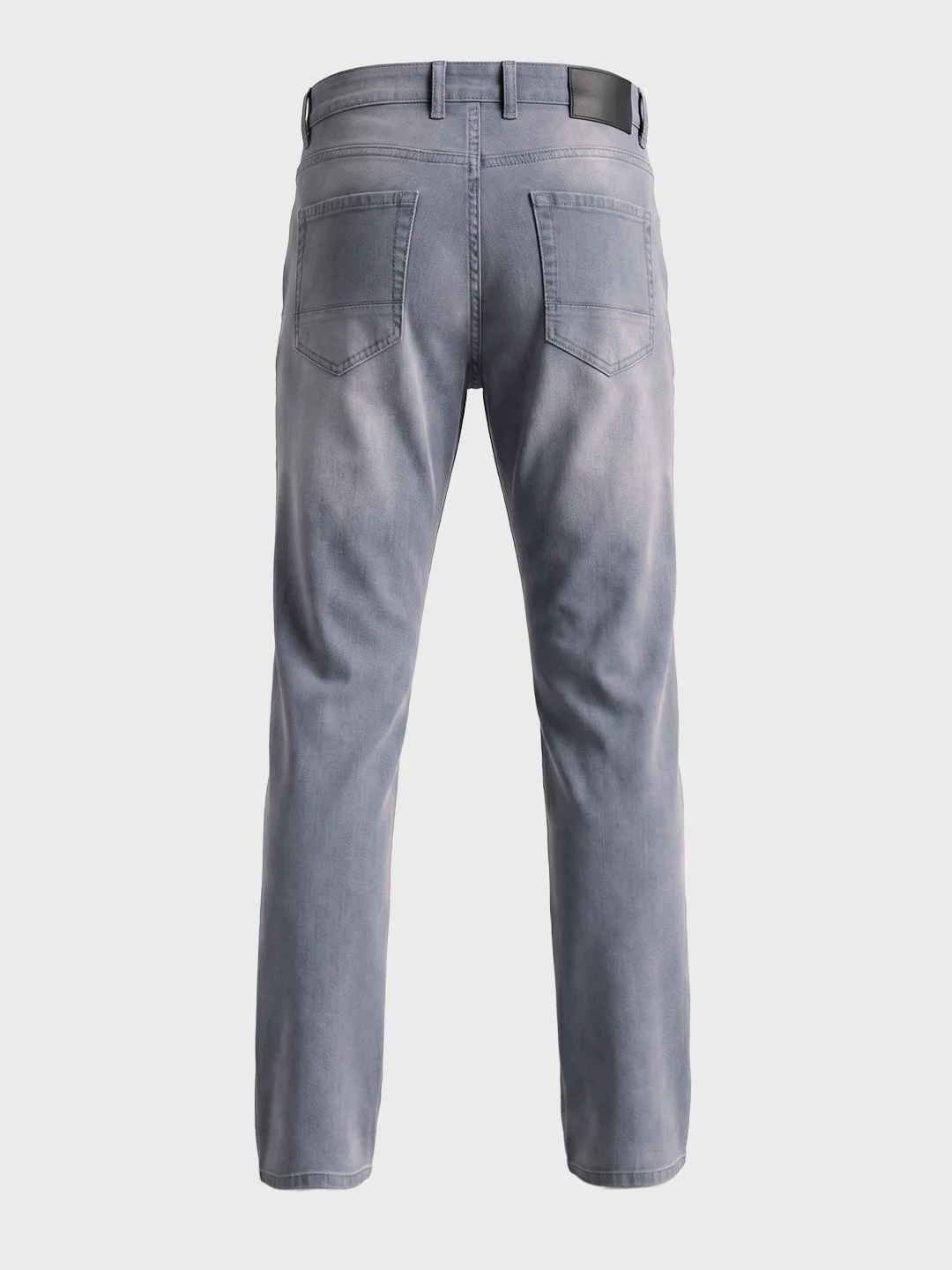 Men's Grey Slim Fit Solid Casual Jeans - Image 7