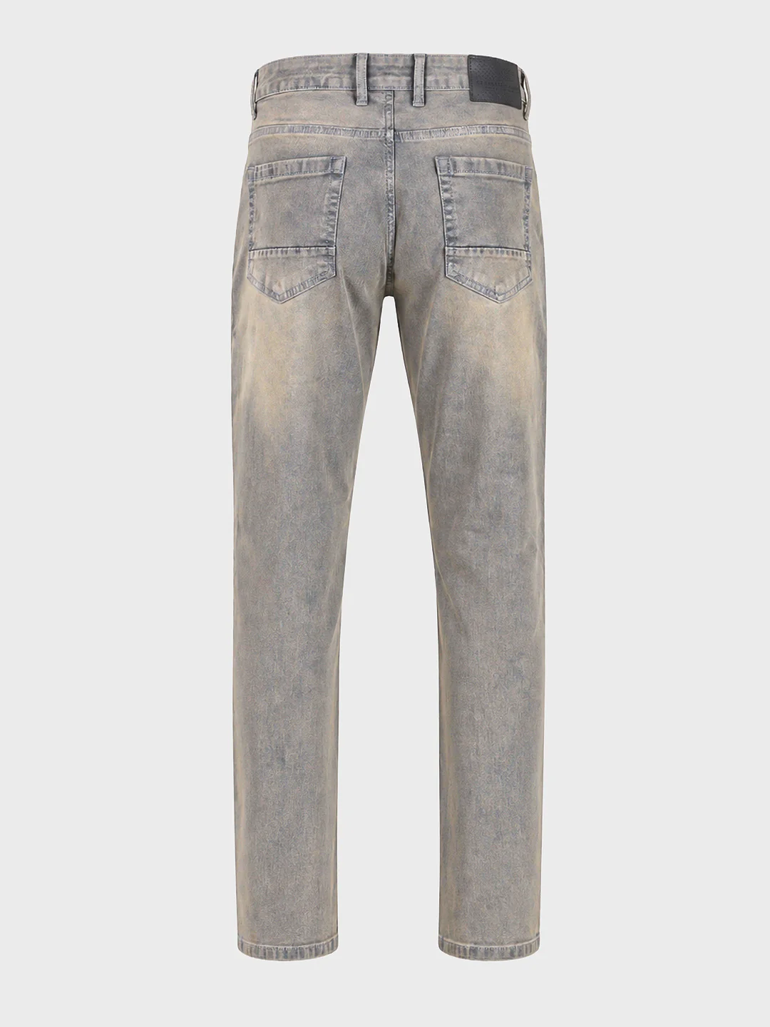 Men's Grey Slim Fit Solid Casual Jeans - Image 7