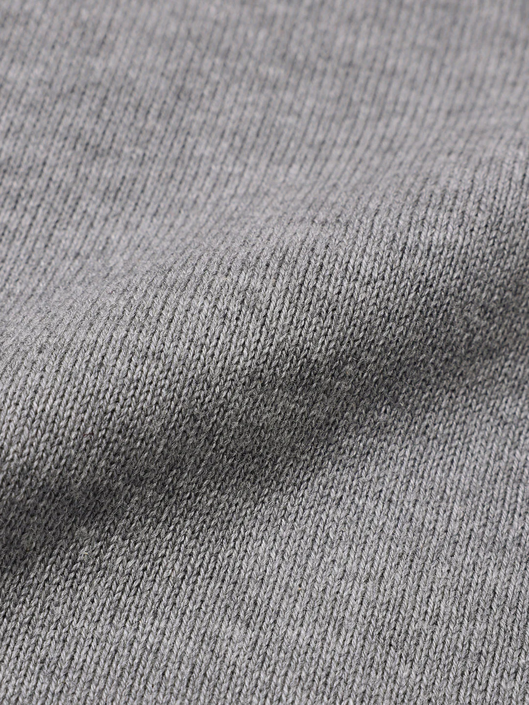 Men's Grey Slim Fit Solid Casual T-Shirt - Image 7