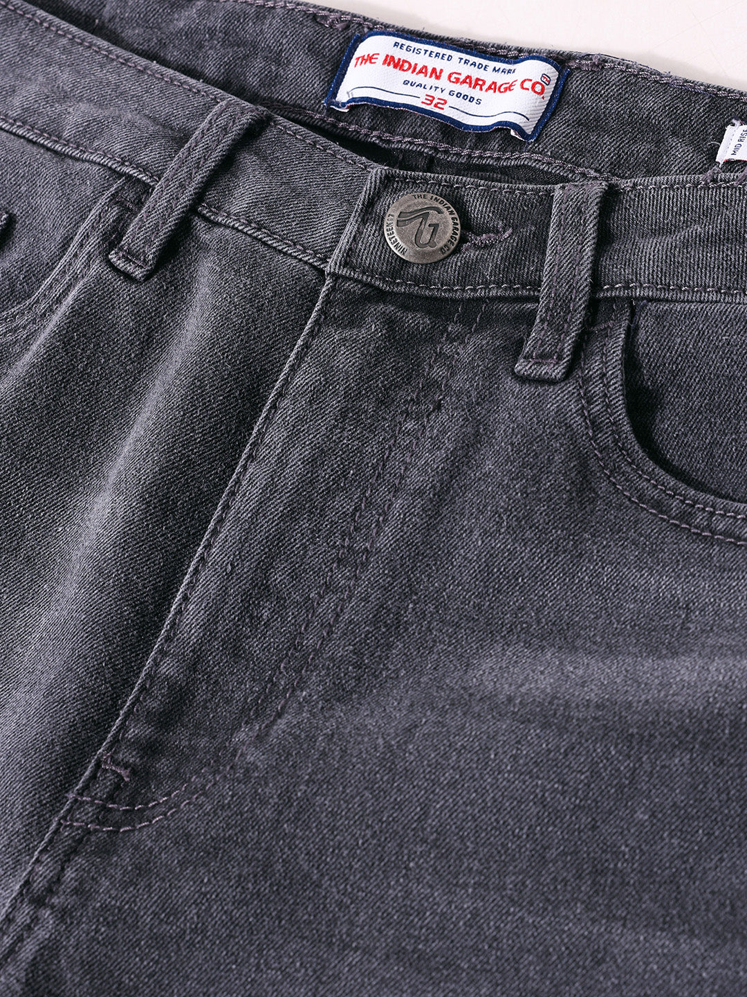 Men's Grey Slim Fit Solid The Eternity Series Jeans - Image 7
